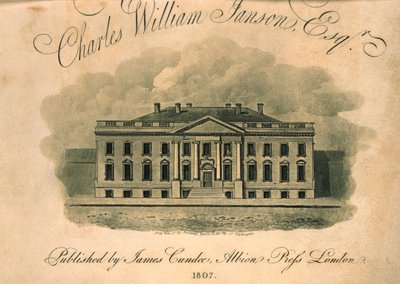 Vue de face de la Maison du Président, dans la ville de Washington - Unbekannt Unbekannt